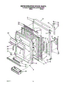 07 - Refrigerator Door parts for Whirlpool Refrigerator ET20RKYZW00 from AppliancePartsPros.com