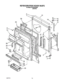 07 - Refrigerator Door parts for Whirlpool Refrigerator ET22DKXZN00 from AppliancePartsPros.com