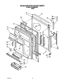07 - Refrigerator Door parts for Whirlpool Refrigerator ET22RMXZW00 from AppliancePartsPros.com
