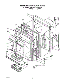 07 - Refrigerator Door parts for Whirlpool Refrigerator ET25RKXYW01 from AppliancePartsPros.com