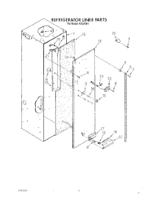 06 - Refrigerator Liner parts for Whirlpool Refrigerator ARG4901 from AppliancePartsPros.com