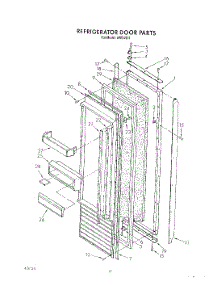 10 - Refrigerator Door parts for Whirlpool Refrigerator ARG4901 from AppliancePartsPros.com