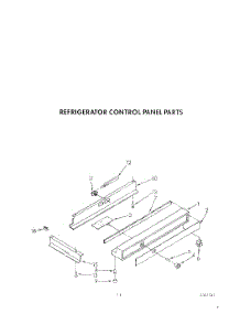 11 - Refrigerator Control Panel parts for Whirlpool Refrigerator ARG4901 from AppliancePartsPros.com