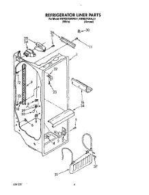 03 - Refrigerator Liner parts for Kitchenaid Refrigerator KSRS27QXWH01 from AppliancePartsPros.com
