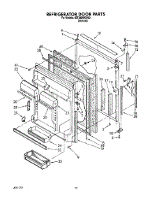 07 - Refrigerator Door parts for Whirlpool Refrigerator 8ET20DKXXN01 from AppliancePartsPros.com