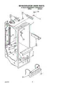 03 - Refrigerator Liner parts for Kitchenaid Refrigerator KSRS25QXAL11 from AppliancePartsPros.com