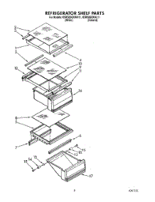 04 - Refrigerator Shelf parts for Kitchenaid Refrigerator KSRS25QXAL11 from AppliancePartsPros.com