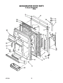 07 - Refrigerator Door parts for Whirlpool Refrigerator 8ET20RKXYW01 from AppliancePartsPros.com