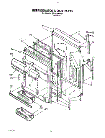 07 - Refrigerator Door parts for Whirlpool Refrigerator 3ET18DKXXN01 from AppliancePartsPros.com