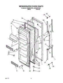 07 - Refrigerator Door parts for Whirlpool Refrigerator ED25GWXZW01 from AppliancePartsPros.com