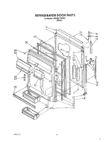 07 - Refrigerator Door parts for Whirlpool Refrigerator JWARG475WP01 from AppliancePartsPros.com