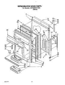 07 - Refrigerator Door parts for Whirlpool Refrigerator 6ET20RKXYW01 from AppliancePartsPros.com