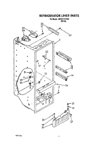 04 - Refrigerator Liner parts for Whirlpool Refrigerator JWRZ2727FI00 from AppliancePartsPros.com