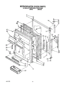 07 - Refrigerator Door parts for Whirlpool Refrigerator ET20DKXAW00 from AppliancePartsPros.com