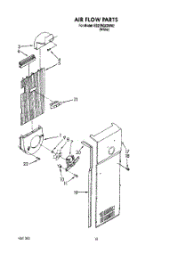 11 - Air Flow parts for Whirlpool Refrigerator ED27RQXXW02 from AppliancePartsPros.com