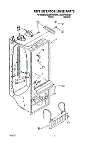 03 - Refrigerator Liner parts for Whirlpool Refrigerator ED22PWXAN00 from AppliancePartsPros.com