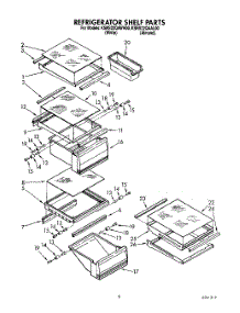 04 - Refrigerator Shelf parts for Kitchenaid Refrigerator KSRS22QAAL00 from AppliancePartsPros.com
