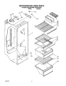 03 - Refrigerator Liner parts for Whirlpool Refrigerator ED20ZKXAW00 from AppliancePartsPros.com