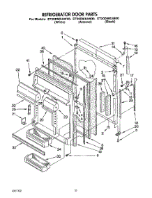 07 - Refrigerator Door parts for Whirlpool Refrigerator ET20DMXAN00 from AppliancePartsPros.com
