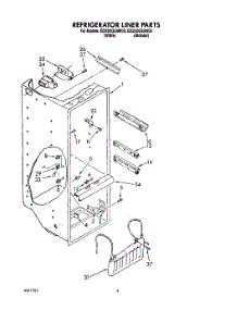 03 - Refrigerator Liner parts for Whirlpool Refrigerator ED25DQXAN00 from AppliancePartsPros.com