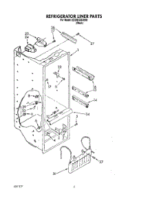 03 - Refrigerator Liner parts for Whirlpool Refrigerator ED25DQXAB00 from AppliancePartsPros.com