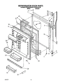 07 - Refrigerator Door parts for Kitchenaid Refrigerator KTRS20KAWH00 from AppliancePartsPros.com