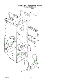 03 - Refrigerator Liner parts for Whirlpool Refrigerator ED22DQXAB00 from AppliancePartsPros.com