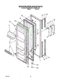 07 - Refrigerator Door parts for Roper Refrigerator RS22BRXAW00 from AppliancePartsPros.com