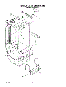 03 - Refrigerator Liner parts for Kitchenaid Refrigerator KSRB22QABL00 from AppliancePartsPros.com