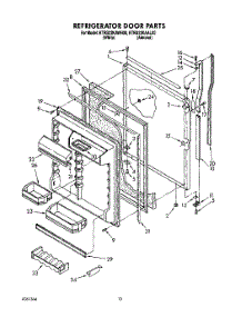07 - Refrigerator Door parts for Kitchenaid Refrigerator KTRS22KAAL00 from AppliancePartsPros.com