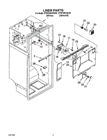 03 - Liner parts for Kitchenaid Refrigerator KTRC22KAWH00 from AppliancePartsPros.com