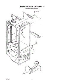 03 - Refrigerator Liner parts for Kitchenaid Refrigerator KSRB25QABL00 from AppliancePartsPros.com