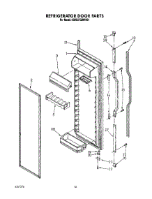 07 - Refrigerator Door parts for Kitchenaid Refrigerator KSRS27QAWH04 from AppliancePartsPros.com