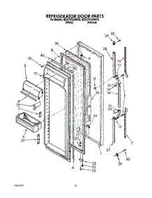 07 - Refrigerator Door parts for Whirlpool Refrigerator 8ED27DQXAW03 from AppliancePartsPros.com