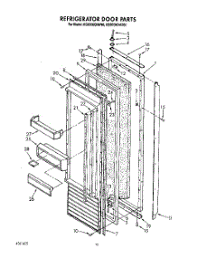 11 - Refrigerator Door parts for Kitchenaid Refrigerator KSSS36DAW00 from AppliancePartsPros.com