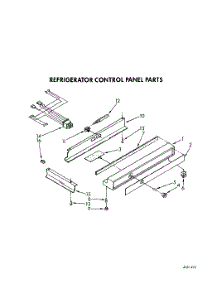 04 - Refrigerator Control Panel parts for Kitchenaid Refrigerator KSSS36DAX00 from AppliancePartsPros.com