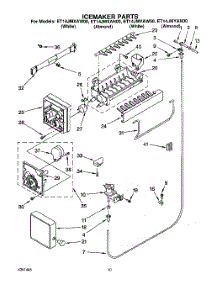 05 - Ice Maker parts for Whirlpool Refrigerator ET14JMYAN00 from AppliancePartsPros.com