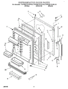 06 - Refrigerator Door parts for Kitchenaid Refrigerator KBRS21KAAL00 from AppliancePartsPros.com