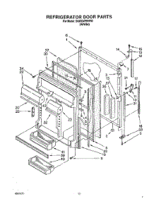 06 - Refrigerator Door parts for Whirlpool Refrigerator 3XARG475WP00 from AppliancePartsPros.com