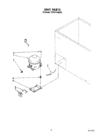 03 - Section parts for Whirlpool Freezer TCF0710AW00 from AppliancePartsPros.com