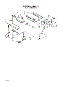 04 - Manifold, Wiring Harness parts for Whirlpool Range SM988PESW8 from AppliancePartsPros.com