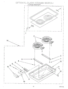 07 - Optional Glass Ceramic Module parts for Whirlpool Range RS373PXWT2 from AppliancePartsPros.com