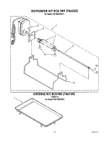 09 - Rotisserie Kit, Griddle Kit parts for Kitchenaid Cooktop KGCM860TBC1 from AppliancePartsPros.com