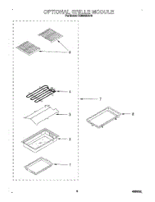 05 - Optional Grille Module parts for Whirlpool Cooktop RC8920XAH0 from AppliancePartsPros.com