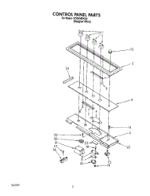 04 - Control Panel parts for Whirlpool Cooktop SC8900EXQ2 from AppliancePartsPros.com