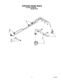 05 - Control Panel parts for Whirlpool Cooktop SC8900EXQ2 from AppliancePartsPros.com