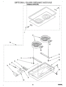 07 - Optional Glass Ceramic Module parts for Whirlpool Range RS373PXW3 from AppliancePartsPros.com