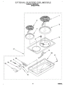 07 - Optional Electric Coil Module parts for Whirlpool Cooktop RC8900XAQ1 from AppliancePartsPros.com