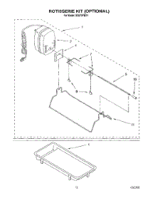 09 - Rotisserie Kit (Optional), Griddle parts for Whirlpool Range SS373PEX1 from AppliancePartsPros.com