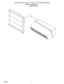 03 - Optional Wall Cap Accessories parts for Kitchenaid Cooktop KECM860TBC1 from AppliancePartsPros.com